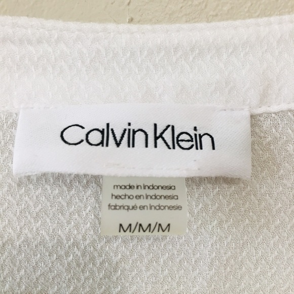 White Calvin Klein Top - Picture 3 of 3